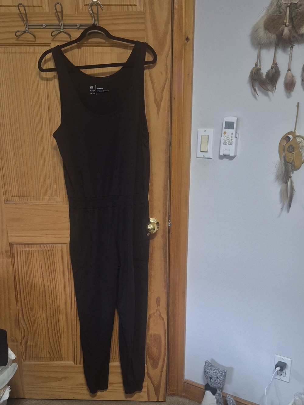 Classic Black Sleeveless Jumpsuit with Elastic Waist